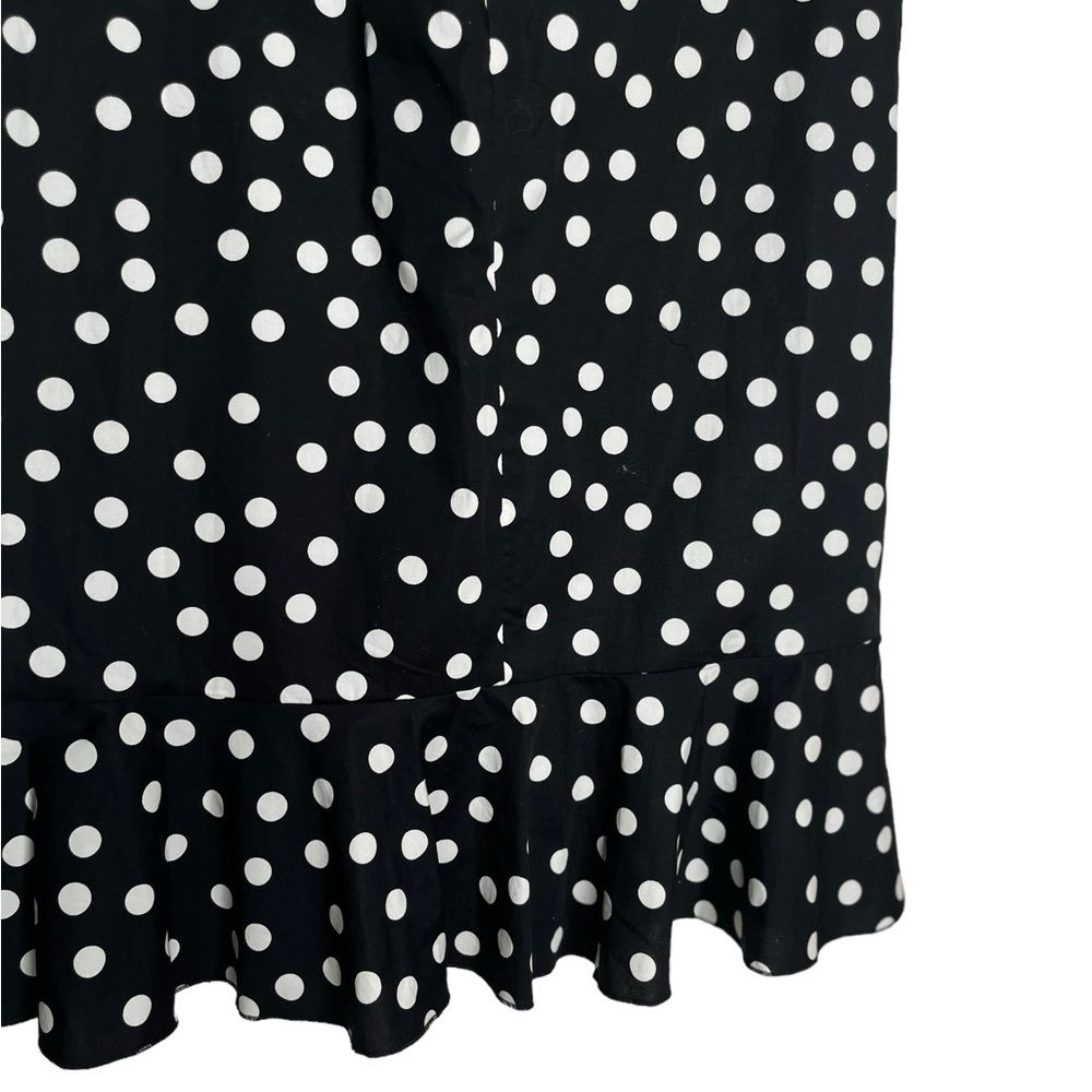 White House Black Market Polka Dot Skirt with wrap detail on front Size 8 - Picture 9 of 9